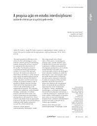 A pesquisa-ação em estudos interdisciplinares: análise de critérios que só a prática pode revelar