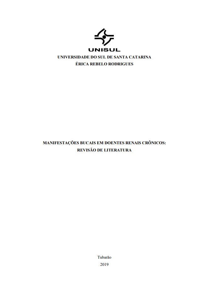 Manifestações bucais em doentes renais crônicos: revisão de literatura