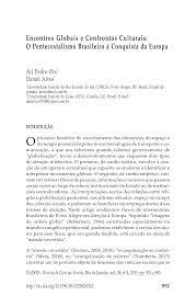 Encontros Globais e Confrontos Culturais: O Pentecostalismo Brasileiro à Conquista da Europa