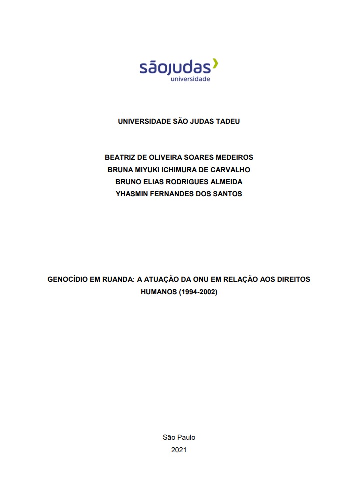 Genocídio em Ruanda: A atuação da ONU em relação aos direitos humanos (1994-2002)