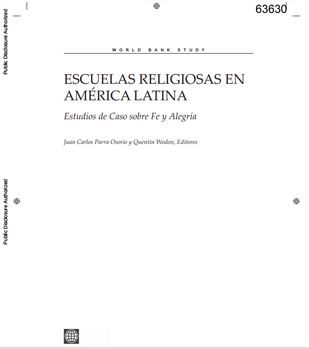 Escuelas religiosas en América Latina : estudios de caso sobre Fe y Alegría