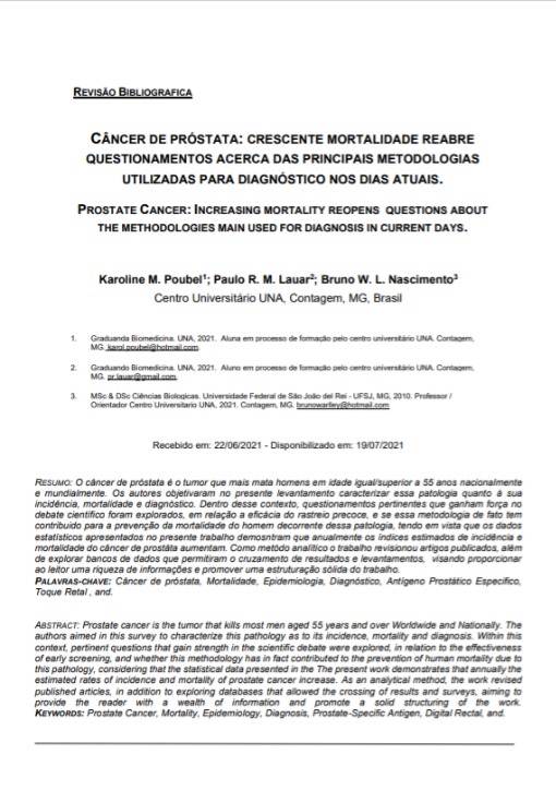 Câncer de próstata: crescente mortalidade reabre questionamentos acerca das principais metodologias utilizadas para diagnóstico nos dias atuais