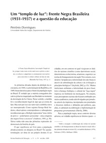 Um &quot;templo de luz&quot;: Frente Negra Brasileira (1931-1937) e a questão da educação