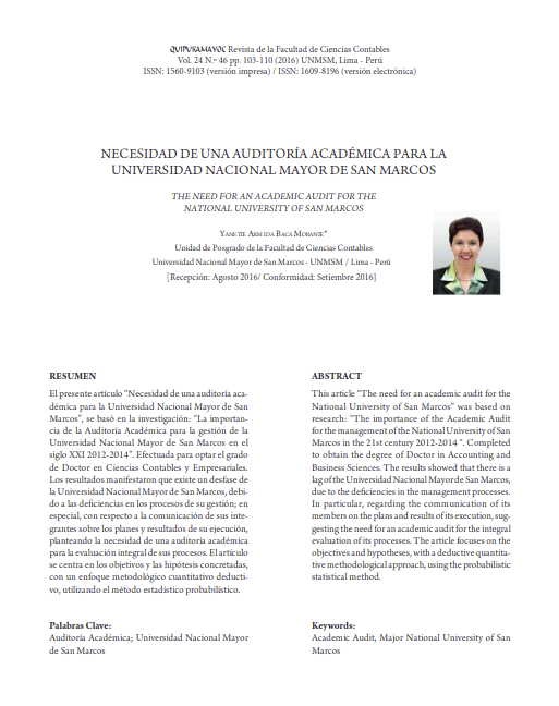 Necesidad de una Auditoría Académica para la UNMSM