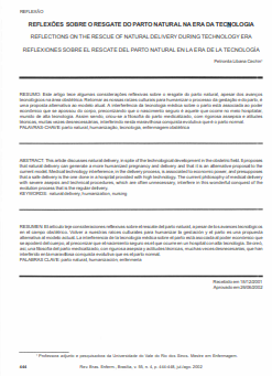 Reflexões sobre o resgate do parto natural na era da tecnologia