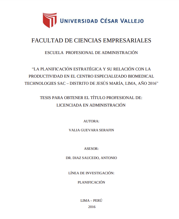 La planificación estratégica y su relación con la productividad