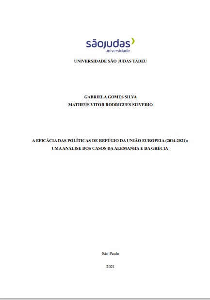 A eficácia das políticas de refúgio da União Europeia (2014-2021): uma análise dos casos da Alemanha e da Grécia