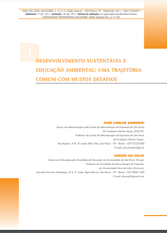 Desenvolvimento sustentável e educação ambiental: uma trajetória comum com muitos desafios