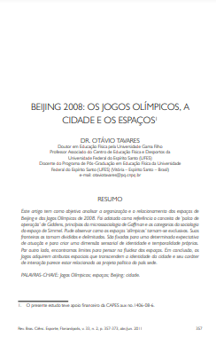 Beijing 2008: os jogos olímpicos, a cidade e os espaços