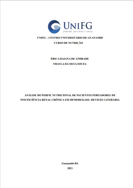 Análise do perfil nutricional de pacientes portadores de insuficiência renal crônica em hemodiálise: revisão literária