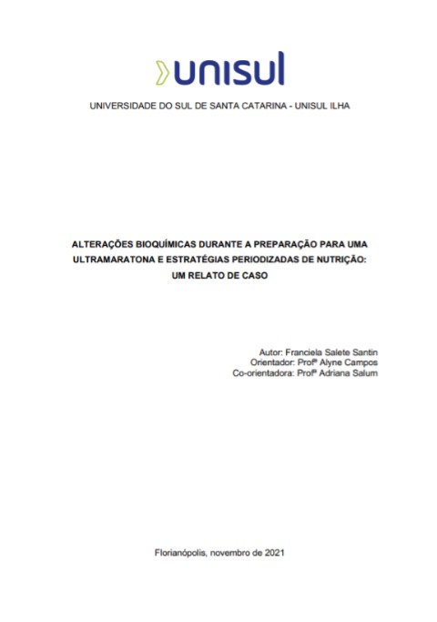 Alterações bioquímicas durante a preparação para uma ultramaratona e estratégias periodizadas de nutrição: um relato de caso