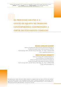 Os processos grupais e a gestão de equipes no trabalho contemporâneo: compreensões a partir do pensamento complexo