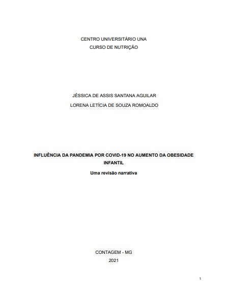 A influência da pandemia por COVID-19 no aumento da obesidade infantil: uma revisão narrativa