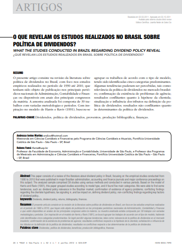 O que revelam os estudos realizados no Brasil sobre política de dividendos?