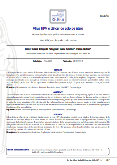 Vírus HPV e câncer de colo de útero