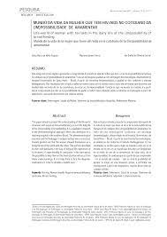 Mundo da vida da mulher que tem HIV/AIDS no cotidiano da (im)possibilidade de amamentar