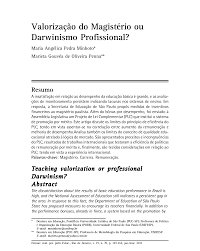 Valorização do magistério ou darwinismo profissional?