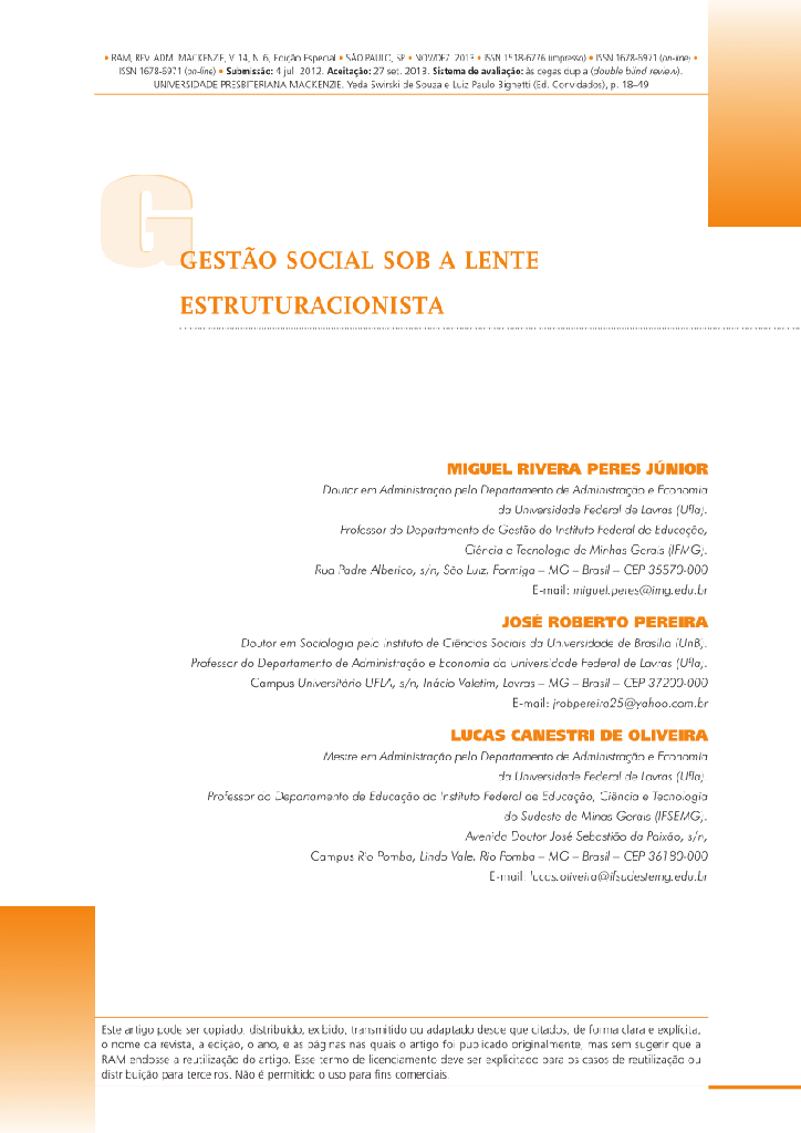 Gestão Social sob a lente estruturacionista