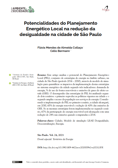 Local Energy Planning Potentialities in Reducing São Paulo’s Inequalities