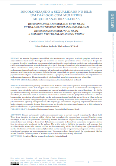 DECOLONIZANDO A SEXUALIDADE NO ISLÃ: UM DIÁLOGO COM MULHERES MUÇULMANAS BRASILEIRAS