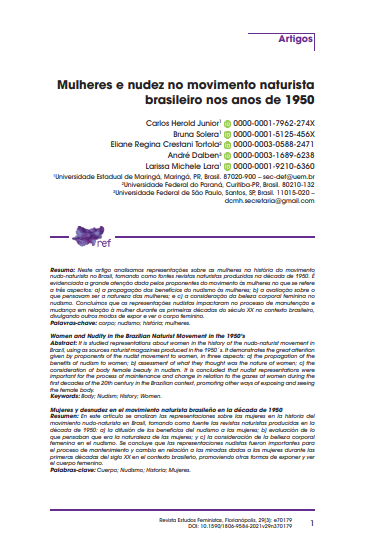 Mulheres e nudez no movimento naturista brasileiro nos anos de 1950