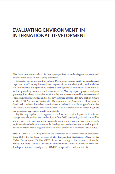 Evaluating Environment in International Development