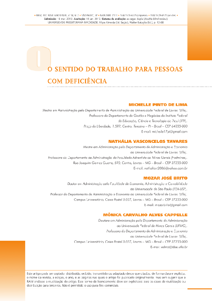 O sentido do trabalho para pessoas com deficiência