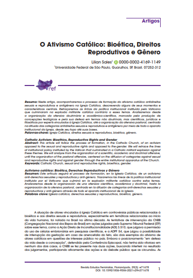 O Ativismo Católico: Bioética, Direitos Reprodutivos e Gênero