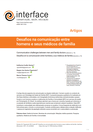 Desafios na comunicação entre homens e seus médicos de família