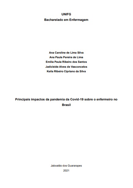 Principais impactos da pandemia da Covid-19 sobre o enfermeiro no Brasil