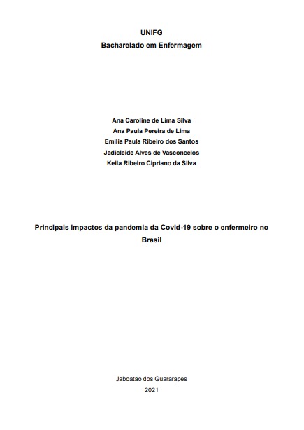 Principais impactos da pandemia da Covid-19 sobre o enfermeiro no Brasil