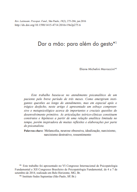 Dar a mão: para além do gesto