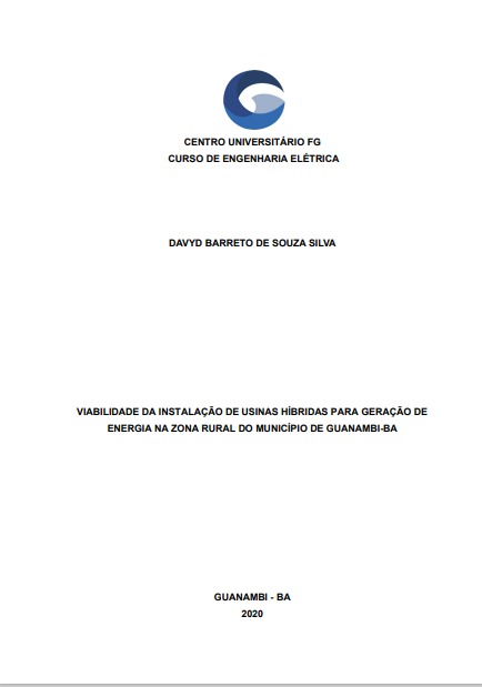 Viabilidade da instalação de usinas híbridas para geração de energia na zona rural do município de Guanambi-BA