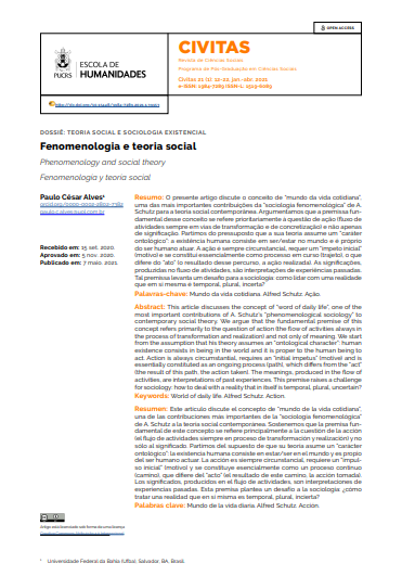 Fenomenologia e teoria social