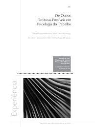 De outras tecituras possíveis em Psicologia do Trabalho
