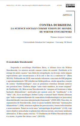 Contra Durkheim. La Science sociale comme vision du monde, de Wiktor Stoczkowski