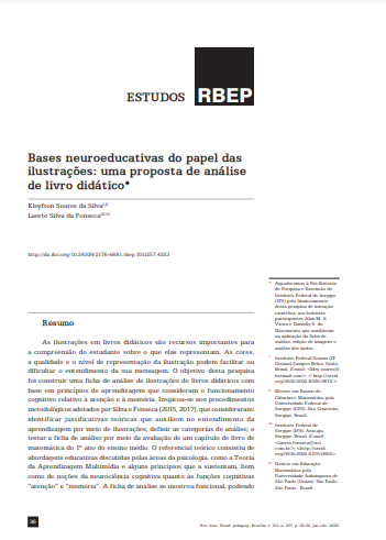 Bases neuroeducativas do papel das ilustrações: uma proposta de análise de livro didático