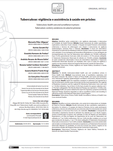 Tuberculosis: health care and surveillance in prisons