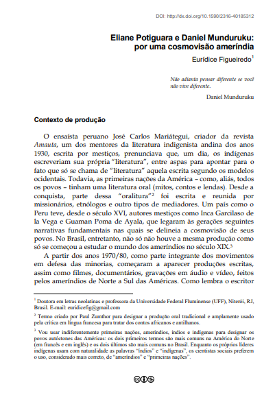 Eliane Potiguara e Daniel Munduruku: por uma cosmovisão ameríndia