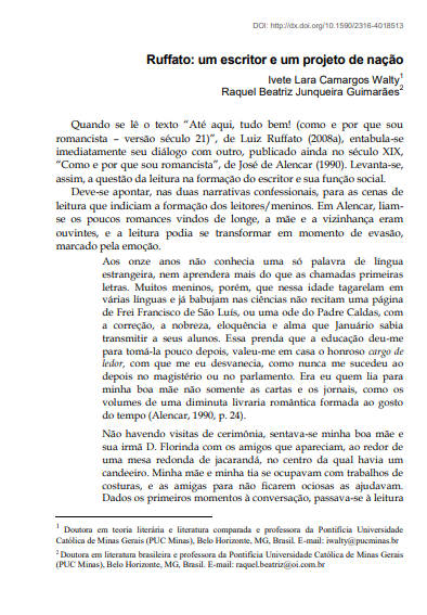 Ruffato: um escritor e um projeto de nação