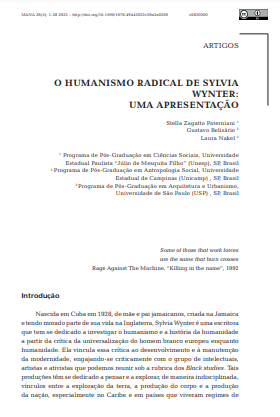 O humanismo radical de Sylvia Wynter:uma apresentação