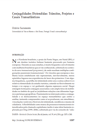 Conjugalidades Distendidas: Trânsitos, Projetos e Casais Transatlânticos