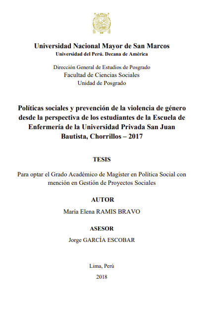 Políticas sociales y prevención de la violencia de género desde la perspectiva de los estudiantes