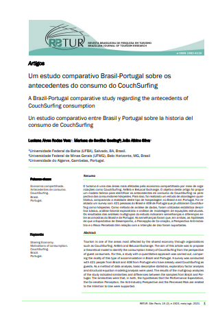 Um estudo comparativo Brasil-Portugal sobre os antecedentes do consumo do CouchSurfing