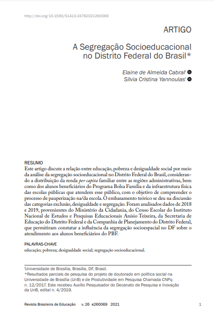 A Segregação Socioeducacional no Distrito Federal do Brasil