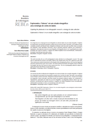 Explorando a &quot;fotovoz&quot; em um estudo etnográfico: uma estratégia de coleta de dados