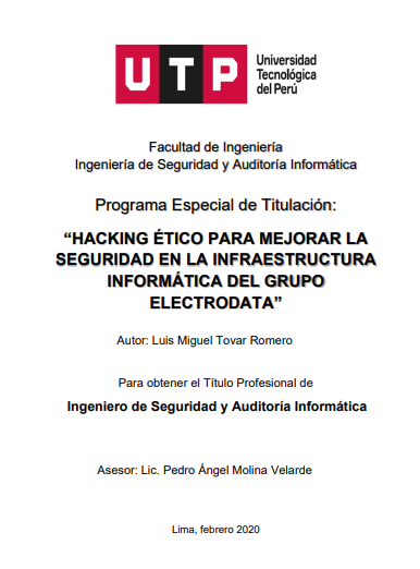 Hacking ético para mejorar la seguridad en la infraestructura informática del grupo Electrodata