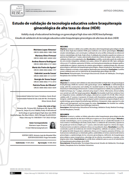 Validity study of educational technology on gynecological high dose rate (HDR) brachytherapy