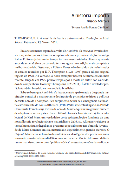 A história importa