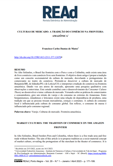 CULTURAS DE MERCADO: A TRADIÇÃO DO COMÉRCIO NA FRONTEIRA AMAZÔNICA